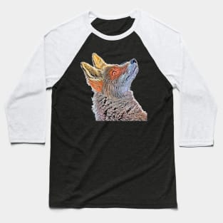 Fox cartoon art #fox Baseball T-Shirt